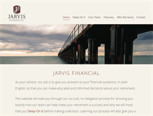 Tablet Screenshot of jarvisfinancial.com